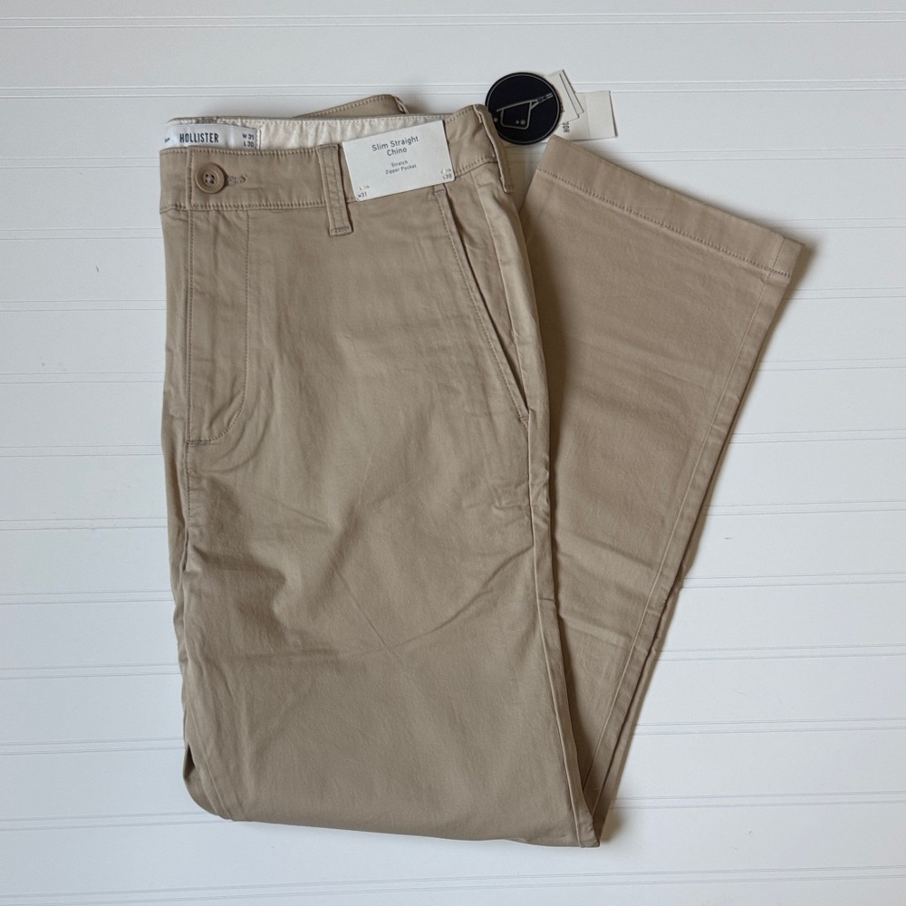 Hollister Men's Khaki Chinos - Classic Tan